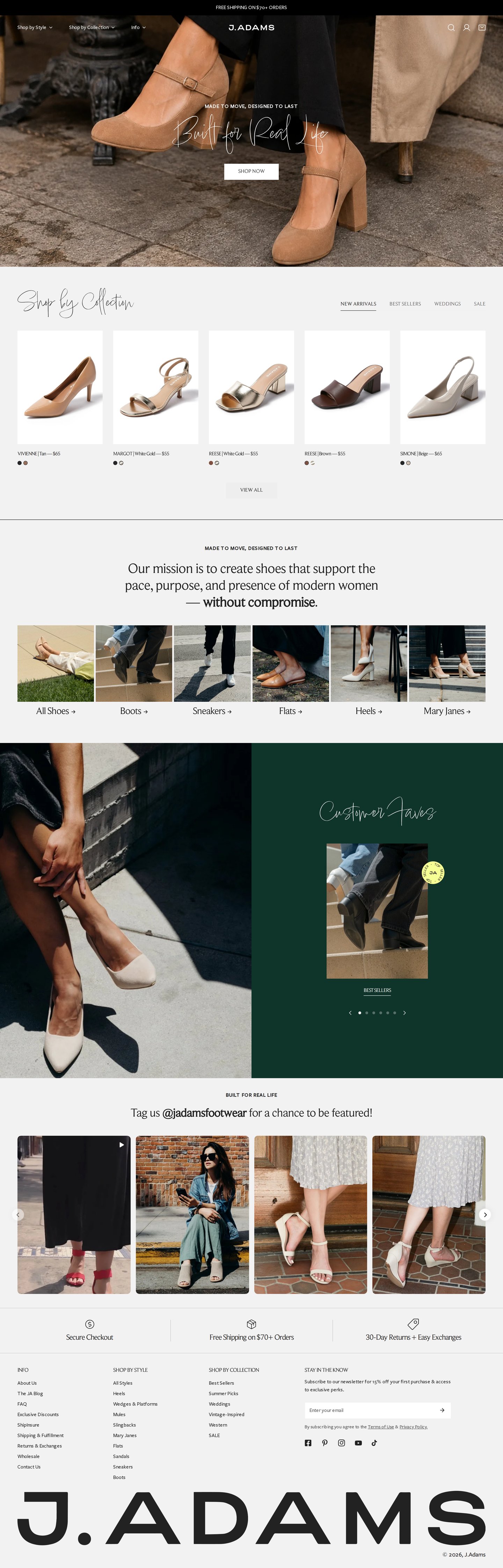 J.Adams homepage walkthrough